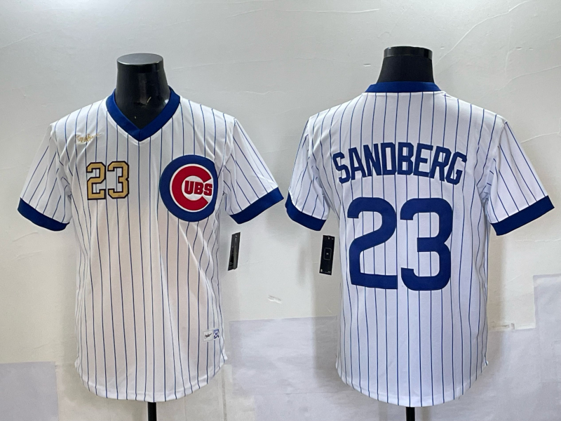 Men Chicago Cubs #23 Sandberg white Nike MLB 2025 jersey 002->chicago cubs->MLB Jersey